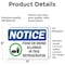 Signmission Food Or Drink Allowed In This Refrigerator, 7 in W x Rectangle, Vinyl Decal OS-2PACK-NS-D-57-L-15699 - alternate 2